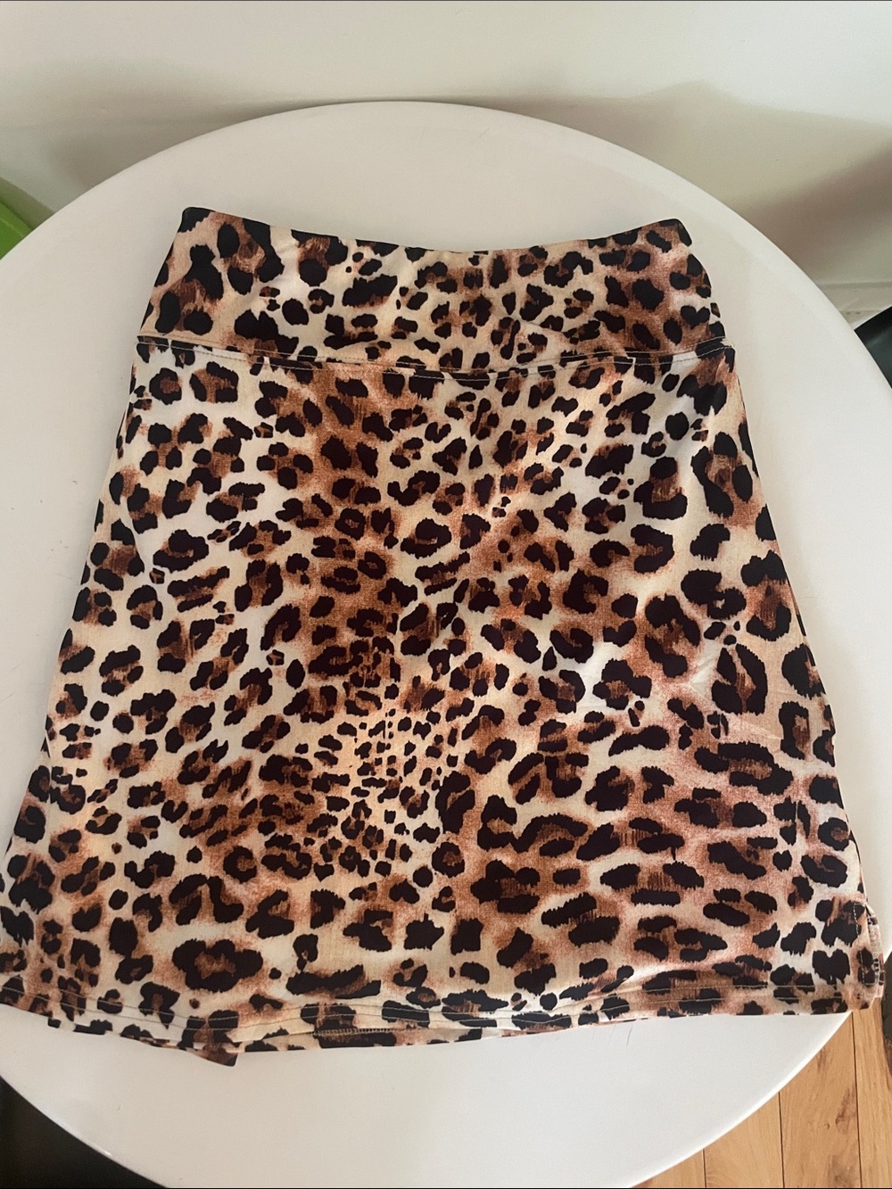 Animal print golf or tennis skirt